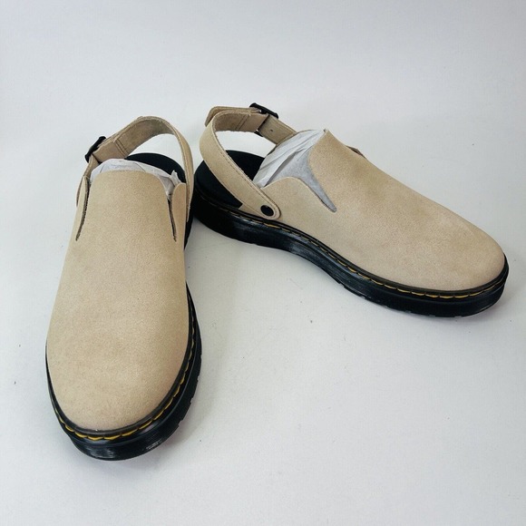 Dr. Martens Carlson Warm Sand Suede Mule / Sandal Men’s Size 10 Women’s Size 11 - Picture 4 of 7